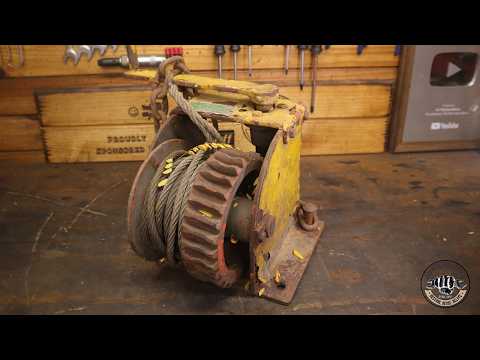 How I repaired a vintage rust seized hand crank winch.
