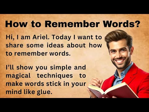 How to Remember Words || Improve Your English || Bookish English