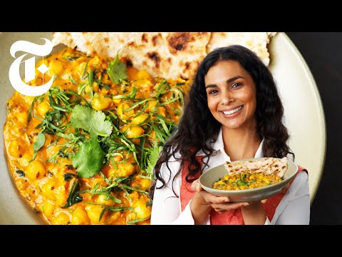 The Secret to Creamy, Flavorful Chickpea Spinach Masala | Nisha Vora | NYT Cooking