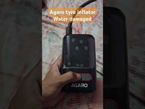 Agaro tyre inflator water damaged