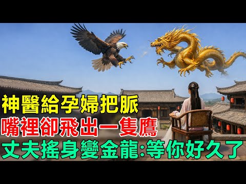 民間故事：神醫給孕婦把脈，嘴裡卻飛出一隻鷹，丈夫搖身變金龍：等你好久了