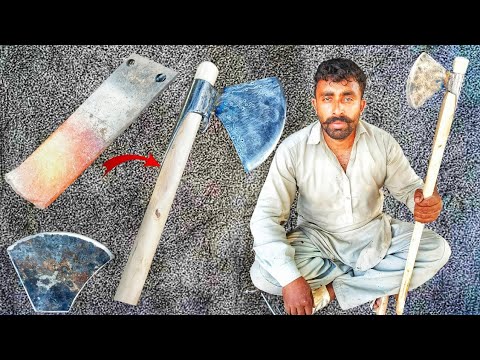  🚜 The tractor seat cushion was turned into an axe. By hand made 