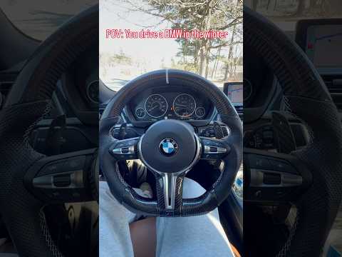 Who else does this in the winter? π€£π€£ #bmw #b58 #440i winter #explore