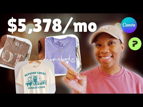 How To Make A Canva T-Shirt Design for Print On Demand (Beginner Friendly)