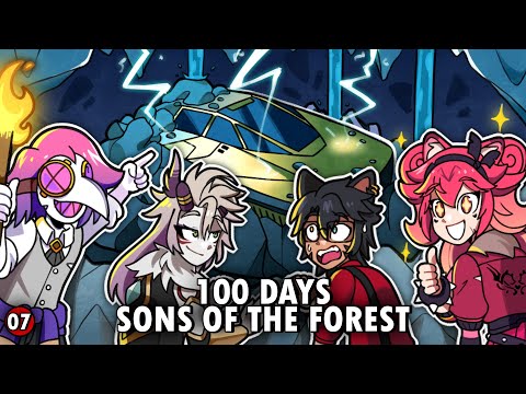 🔴100 Days Sons of the Forest with @LeizuShen @LunariaEN @Taiga_Chama DAY 61 TO 70 (VOD)