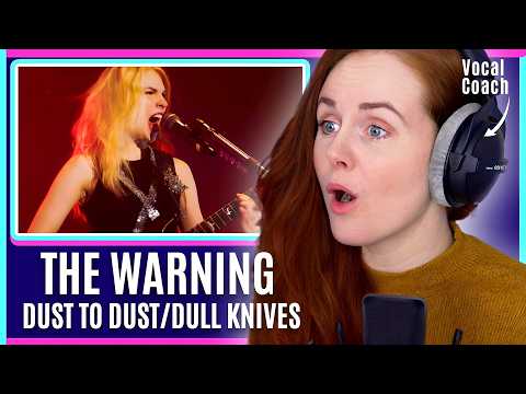 The Warning - DRUMMING & SINGING! 🤯 | Dust To Dust / Dull Knives Reaction | Vocal Coach Analysis