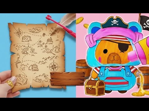 📦🦫 Unboxing capivara surpresa + construindo o navio Pérola Negra 🚢🏴☠️ DIY divertido!