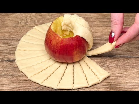 Nur Blätterteig und Äpfel. Ein traditionelles Festtagsrezept in 10 Minuten!