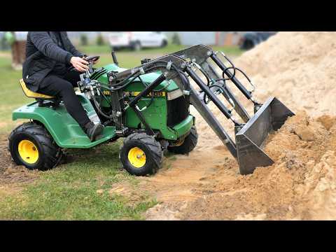I Built a Hydraulic Front Loader From a Lawn Tractor