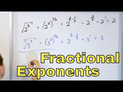 07 - Radicals can be Written as Fractional Exponents