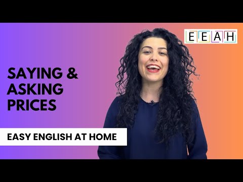 English for Beginners #25: Saying and Asking Prices | Easy English at Home
