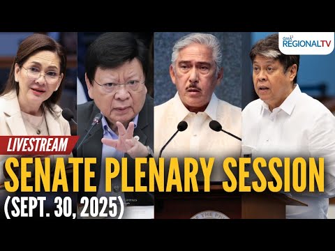 LIVE - Senate plenary session (Sept. 30, 2025) - Replay | GMA Regional TV