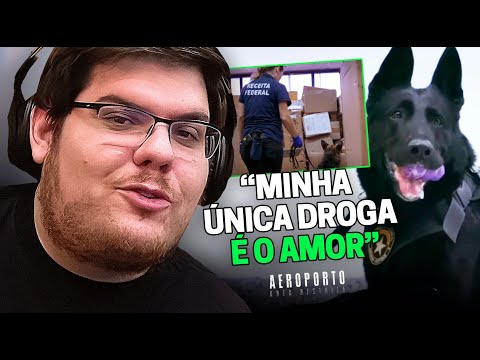 CASIMIRO REAGE: AEROPORTO - SABIA QUE DA PRA ADOTAR O CACHORRO DA FEDERAL? | Cortes do Casimito
