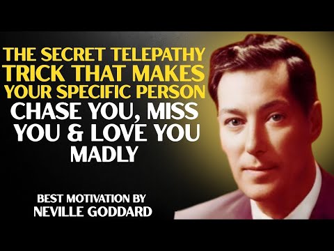 Make Your Specific Person Obsess Over You Using Telepathy | Neville Goddard Inspired Full Speech