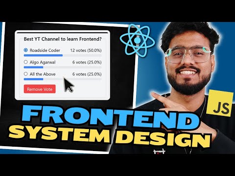 Frontend System Design Questions ( Poll Widget ) - HLD, LLD, Interview Experience, etc 🔥🔥