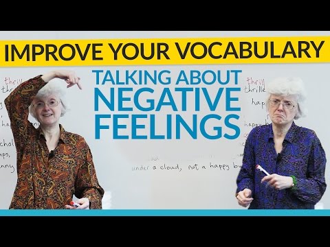 Vocabulary to talk about your feelings in English: anger, fear, and confusion