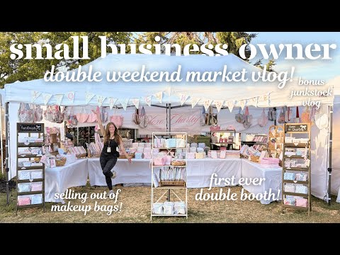 6 DAY MARKET SELLING HANDMADE PRODUCTS⭐️🛍️💖/ two weeks of selling + bts of setting up and packing up