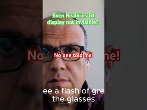 Can people see the Even Realities G2 display? #EvenRealities #smartglasses #EvenG2 #HUD #AI