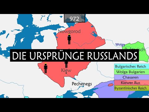 The origins of Russia - summary on a map