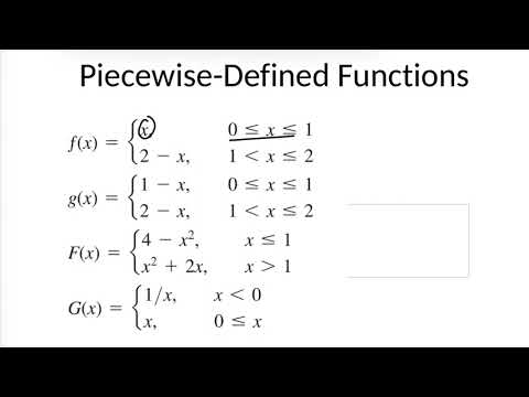 Piecewise-Defined Functions with Examples 
