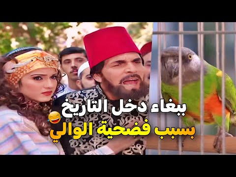 اجمل حلقات مرايا _ الببغاء فضح الوالي أمام الناس .. شوفوا كيف انتقم منه الوالي 😂 ياسر العظمة
