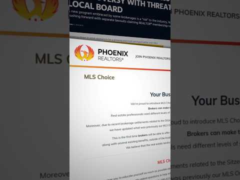NAR vs. PAR! MLS Choice is now Non-Member MLS Access! Thoughts? #RealEstateNews #PhoenixRealtors