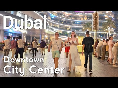 Dubai [4K] City Center, Downtown Dubai Walking Tour 🇦🇪
