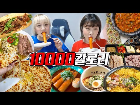마지막 배달음식.. 10000칼로리 채울때까지 먹어봤는데..