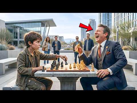 “TE DOY 100 MILLONES SI ME GANAS EN AJEDREZ” — EL MILLONARIO SE RÍE… PERO EL NIÑO POBRE LO HUMILLÓ