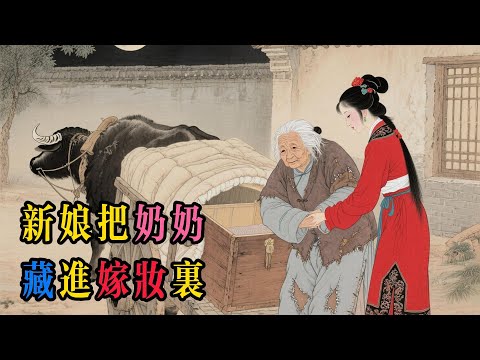 新娘将奶奶藏在箱子里带着出嫁！婆婆發現痴傻奶奶後，不但沒責怪，反抱著她痛哭：這是咱家的福氣！新娘藏奶奶, 痴傻奶奶, 婆媳關係, 孝道故事, 催淚故事#民間故事 #故事頻道 #故事分享 #感人故事