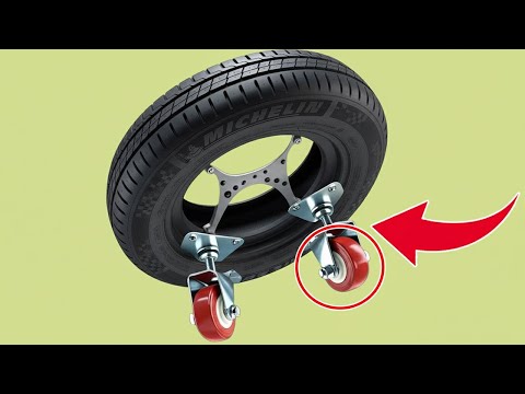 Attach Casters to a Tire and See What Most People Could Never Imagine!