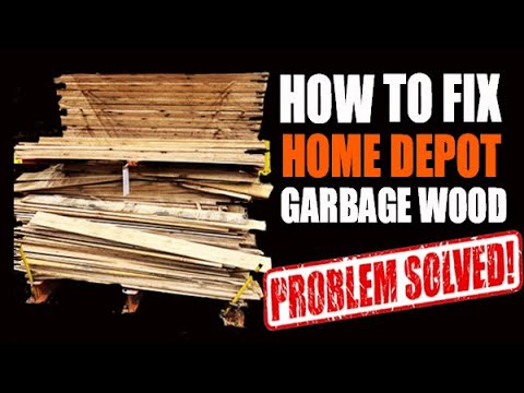 Clever Trick! - Fixing GARBAGE Home Depot lumber