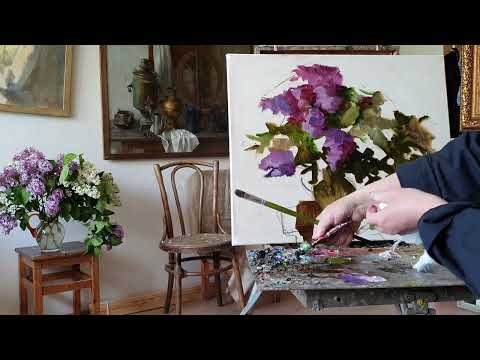 Cирень. Живопись маслом