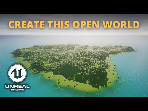 How to Create an Open World in Unreal Engine 5 - PCG, Landmass, Water Plugin and World Partition