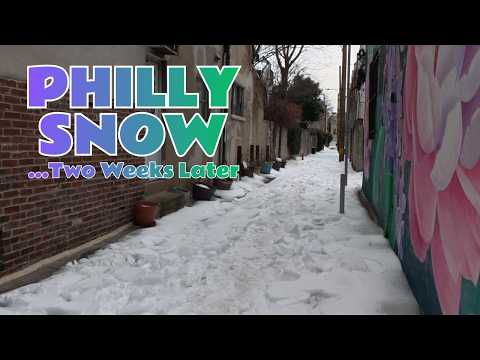 How Much Snow Remains On The Streets Of Philadelphia? ...Two Weeks Later!