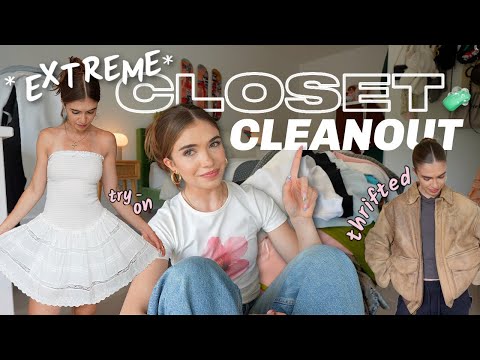 CLEANING OUT MY CLOSET AFTER 5+ YRS OF THRIFTING 😵‍💫
