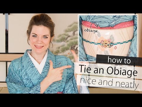How to Tie an Obiage // Nice and Neatly