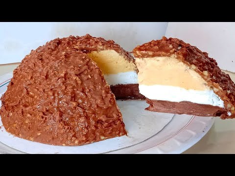 تبردي مع كراميلا 🥰 حضريه بدون طراب كهربائي و لا قالب أروع أيس كريم أو كلاص بثلاث طبقات