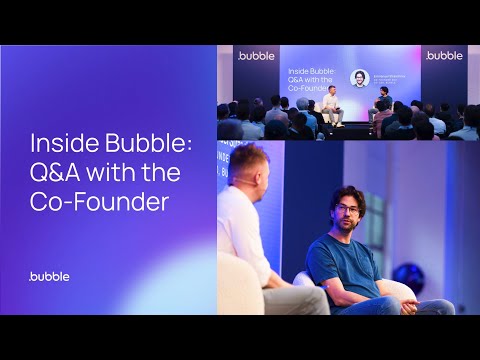 Founder Q&A With Emmanuel Straschnov | Bubble Tour London