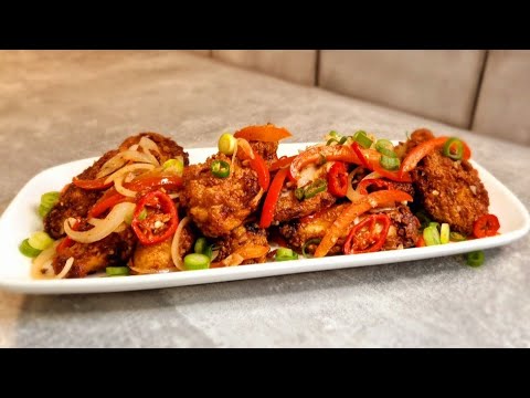 CRISPY CHICKEN WINGS  - SALT AND CHILLI CHICKEN WINGS