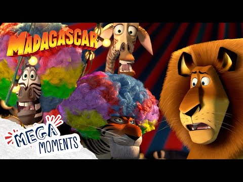 All Of Madagascar In Europe! 🦁🎪⭐️| Madagascar 3: Europe's Most Wanted | Mega Moments
