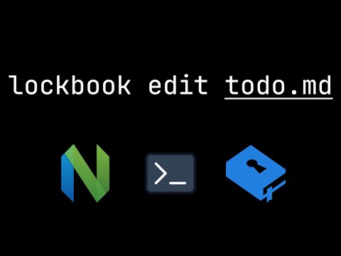 based terminal markdown notes with neovim and lockbook - ep3