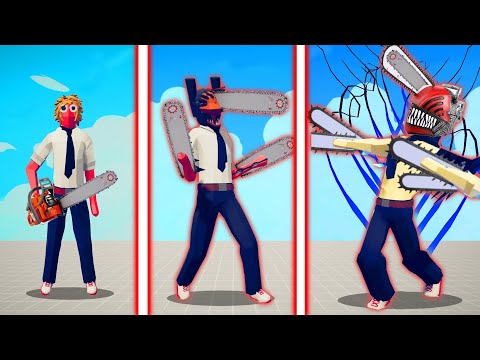 EVOLUTION OF CHAINSAW MAN ( ANIME )| TABS - Totally Accurate Battle Simulator