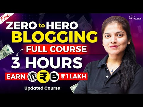 Blogging Full Course for Beginners to Pro in 3 HOURS (Free)