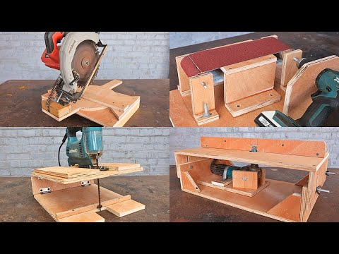 Top 4 ideas for homemade handheld devices for you / Smart woodworking tips homemade tools