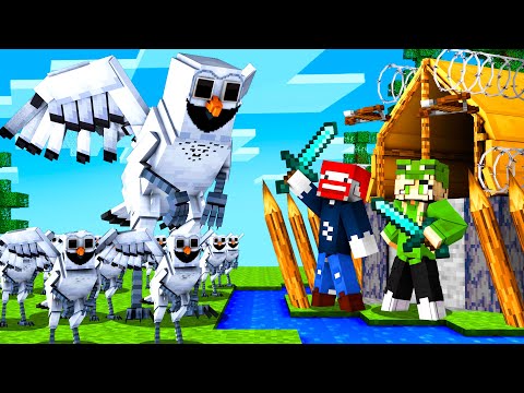 1000 REALISTISCHE EULEN gegen BENX  ZELT BASIS in Minecraft