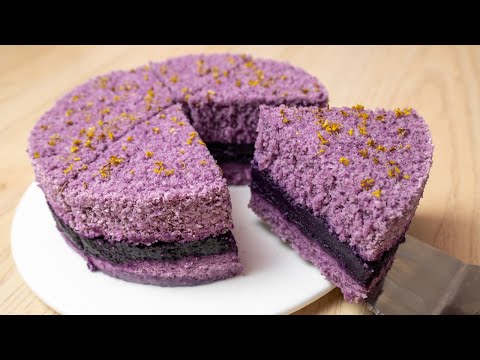 Purple Sweet Potato Rice Cake, delicate and soft