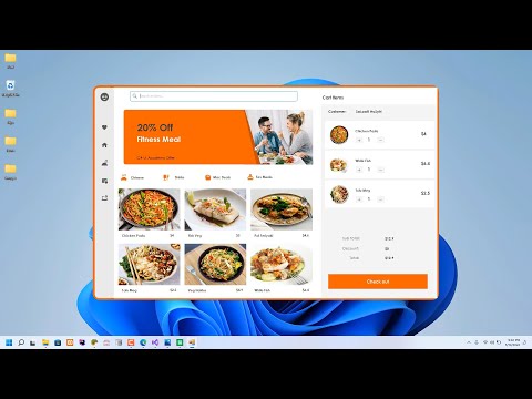 Fast Food Point of Sale Design in C# Using Bunifu Ui Framework