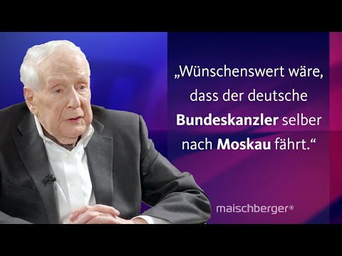 Klaus von Dohnanyi über die Rolle Europas im Ukraine-Krieg und die USA unter Trump | maischberger