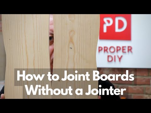 How to successfully 'Joint' boards to make wide panels without a Jointer